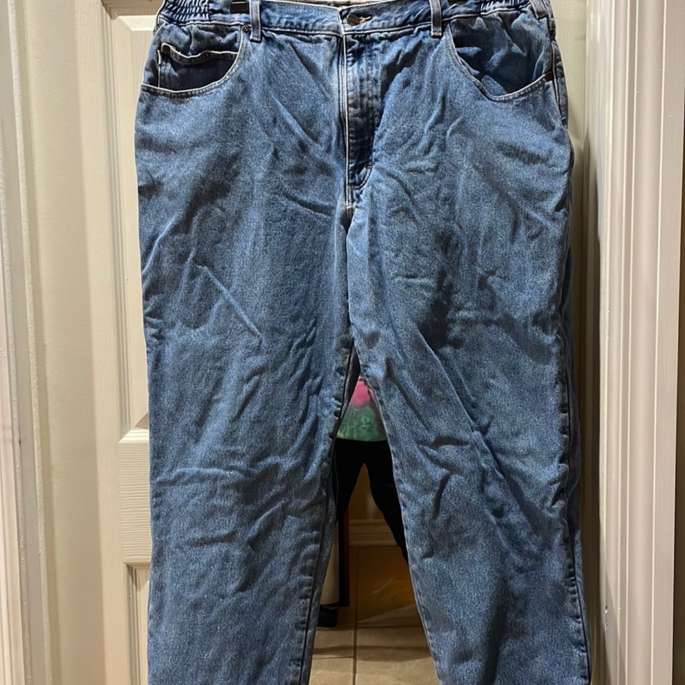Flannel lined LL Bean jeans